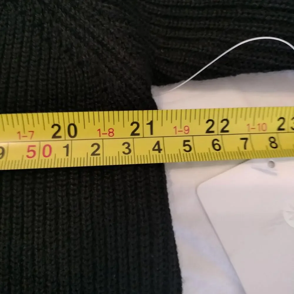 Athleta NWT Women's Black Hanover V-Neck Wool Blend Sweater Size Large - Picture 5 of 9